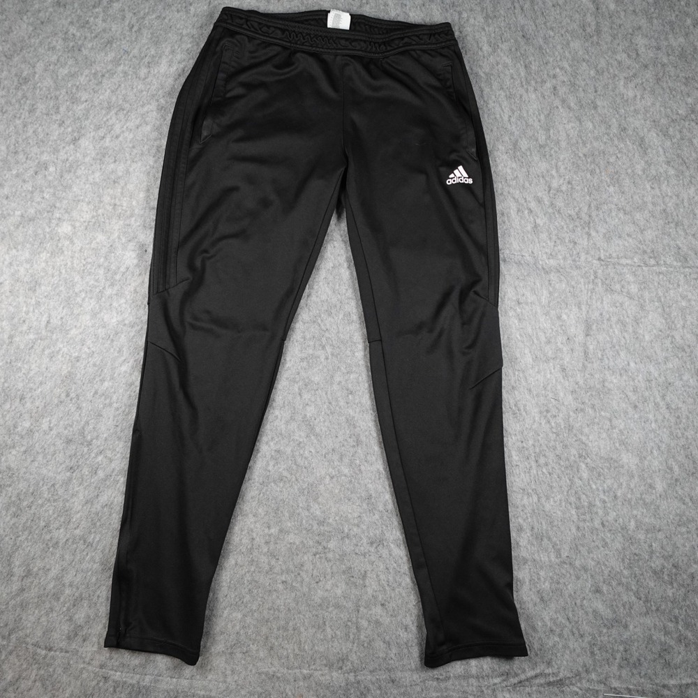 Adidas Pants Mens Large Black Tiro 17 Training Climacool Tapered Leg BK0350 Gym